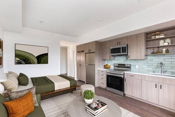 Amazing Studio, 1 BA apt with new appliances, W/D, AC, Close to BART
